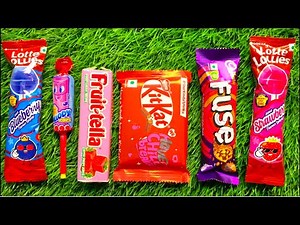 Top 5 Satisfying Video ASMR Unboxing GIANT Rainbow Lollipops with Yummy Sweets Chocolate Cutting .