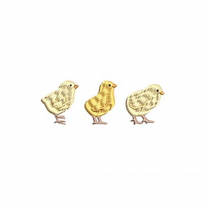3 Baby Chicks Machine Embroidery Satin Stitch - Single Design in 3 Sizes - Etsy