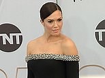 Video: Mandy Moore is perfection in strapless gown at 2019 SAG Awards | Daily Mail Online