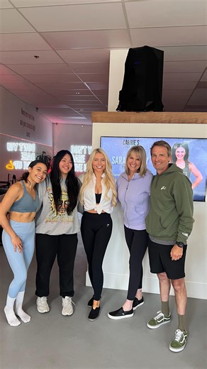 Carrie Minter Ebers on Instagram: "Fun times with the OC fam last week 🤩 @carriespilatesplussaddleback ❤️"