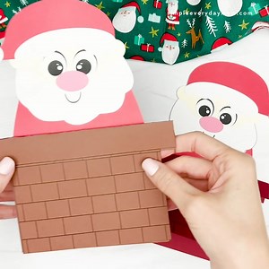 10K views · 185 reactions |  Santa Claus Card Craft ✂️ Get the template on the blog | Simple Everyday Mom | Facebook