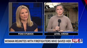 Level Cross woman reunites with firefighters who saved her