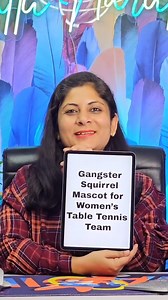 9.1K views · 209 reactions | Gangster ️ Vector mascot for women tanle@tennis team  #tabletennis #gangster #squirrel #shallunarula #illustrationartist #mascot | Shallu Narula | Facebook