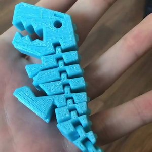 Flexible Dinosaurs!!!! 3dprinted with esun blue #PLA+ #dinosaur #articulated #flexi #blue #monoprice #esun #3dpritning #3dprinted #3dprinter | eSUN | Facebook