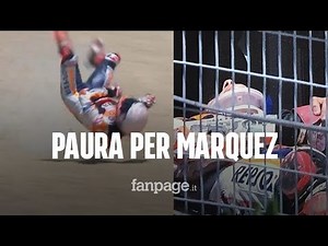 Marc Marquez, brutto incidente nel GP di Jerez: il video della spaventosa caduta