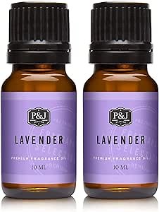 P&J Trading - Lavender Scented Oil 10ml 2pk - Fragrance Oils for Candle Making, Soap Making, Diffuser Oil
