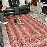 Homespice Flint Hill Braided Rugs Runners 22x72 - Gray Jute Kitchen Runner for Primitive Decor