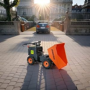[Hot Item] Konstant Four-Wheel Concrete Buggy with Electric Power and Front Loader