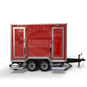 [Hot Item] Portable Toilet Trailer Luxury VIP Bathroom Wedding Trailer