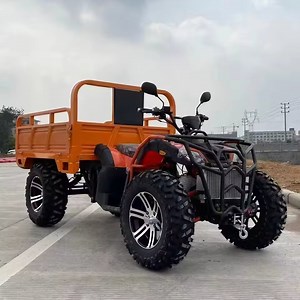 [Hot Item] Factory Direct 300cc 350cc 400cc Motorcycle 4 Wheeler UTV with Hydraulic Automatic Unloading Trailer Cargo Vehicle Quad 4X4 ATV Farm Utility