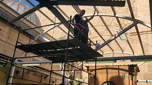 35 reactions | The old temporary roofing on the Jewish side of the...