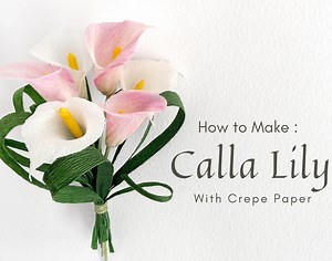 DIY Crepe Paper Calla Lily with PanPastel