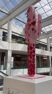 This stunning saguaro by Amanda Gunnell is more than art – it’s a symbol of strength and hope in the fight against breast cancer. 🌵💖 Together with Care Card, we’re inviting you to make a difference. Purchase a Care Card at https://bit.ly/3XRicP8, shop now through October 27, and support this important cause! 🎀 🎥: @makemandymake | Scottsdale Fashion Square