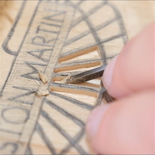 Aston Martin Logo. Wood Carving | Oleksandr Hrytsai. Wood Carving