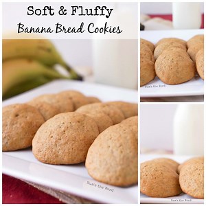Soft & Chewy Banana Bread Cookies