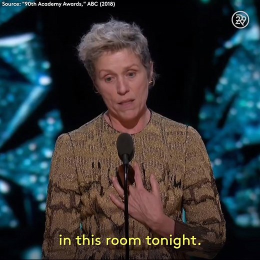 Best Actress winner Frances McDormand highlighted all the female nominees at the #Oscars last night & WE 👏 WANT 👏 MORE 👏 | Refinery29