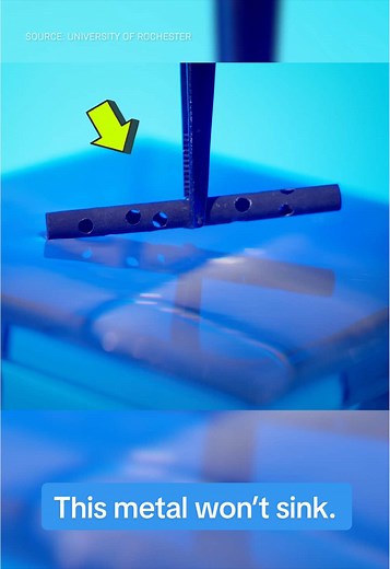 Revolutionary Superhydrophobic Metal: Unsinkable Ships?