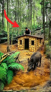 285K views · 3.5K reactions | Building a Log Shelter with Earth Mortar Walls #bushcrafting #camp #camping #outdoors #logcabin | Kaleb Mountain life | Facebook