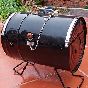 Transforming oil barrel into mini camping stove 🏕 | This Is Brainy