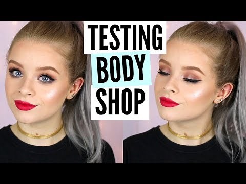 TESTING THE BODY SHOP MAKEUP | sophdoesnails