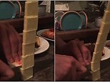 Man hilariously creates leaning stacked tower of butter