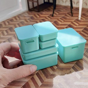 Miniature Storage Dollhouse Storage Box Set of 6 Doll House Container - Etsy