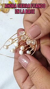 Tutorial ... Aretes con técnica de alambrismo espiga de base., parte 7 | C y C creaciones