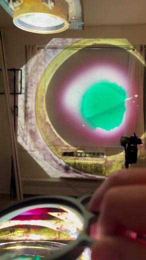 1.1K views · 29 reactions |  #prism #linear #filter #handheld #light #lightart #overheadprojector #optical #opticaleffect #effect #specialeffects | Liquid Light Lab | Facebook