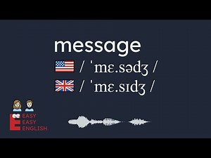 How to pronounce message? US English UK English IPA Audio Waveform 👩👨 How to say message?