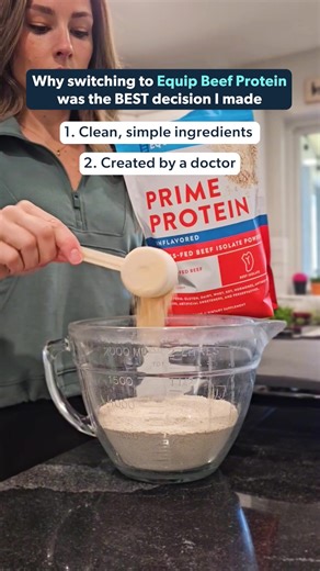 This is the cleanest, most delicious protein on the market! Equip Prime Protein gives you clean, grass-fed fuel that’s easy on your gut and tastes like dessert! 💪 21g of protein per scoop (same as 4oz of steak) 🥤 Smooth and delicious - no chalky taste ❌ No whey, no bloating, no breakouts 🌿 Free from dairy, fillers, artificial sweeteners, or junk 🔥 Truly clean with only a handful of real-food ingredients in each bag. | Equip