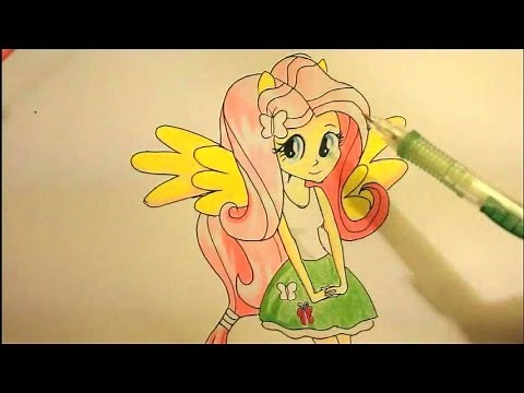 How To Draw A Human Fluttershy|Easy|Step By Step|Equestria Girls