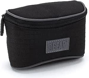 USA Gear Digital Camera Case Belt Pouch - Compatible with Sony ZV-1F Vlogging Camera, ZV-1, Cybershot DSC-RX100 VII, W800, WX500, EV10 and more - Belt Loop, Scratch Resistant Nylon, Battery Pocket