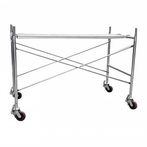 [Hot Item] Movable Portable 1m Height Galvanized Steel Mobile Scaffolding with Castor Wheels
