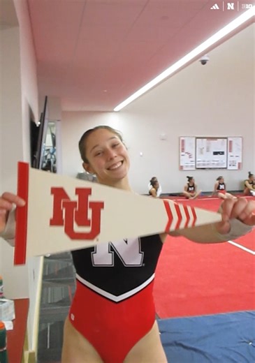 Arrive early on Saturday to score a free NU pennant flag! 🆓♥️ | Nebraska Women's Gymnastics