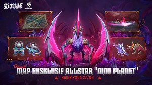 45K views · 229 reactions | Map Eksklusif ALLSTAR "Dino Planet" hadir dengan tampilan baru pada 27/06! Rasakan map bertema dinosaurus pertama dan mulailah petualangan yang seru! Temukan gameplay baru yang menarik dengan Roar dan Creep dinosaurus. Klik untuk menonton video dan dapatkan bocoran dunia yang luar biasa ini! #MLBBALLSTAR #MLBBDINOPLANET #MobileLegendsbangbang | Mobile Legends: Bang Bang | Facebook