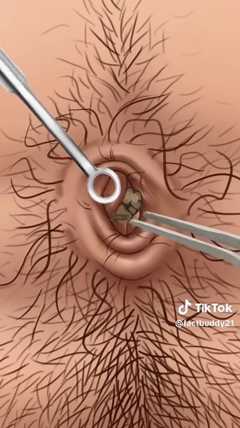 Satisfying ASMR Dirt and Stone Removal from Belly Button