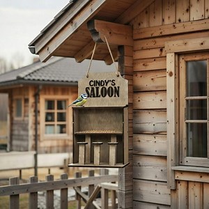 Wood Bird Feeder Personalized, Rustic Patio Bird Feeder, Custom Backyard Decoration, Outdoor Bird Feeder for Small Birds, Nature Gift - Etsy Canada