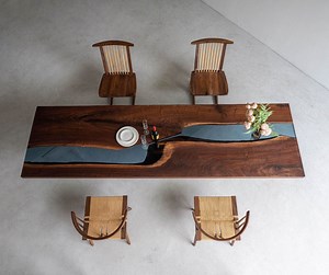 [Hot Item] 2023 Newest Design Wood Resin Coffee Table