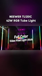 3.7K views · 34 reactions | ⚡ Best Price in Cart | $87.99 OFF  TL120C RGB Tube Light — Extended RGBWW tube with pixel effects, built-in battery, and APP / 2.4G / DMX control | Neewer | Facebook