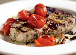 Healthy Pesto-Topped Grilled Swordfish ￼Steak Recipe