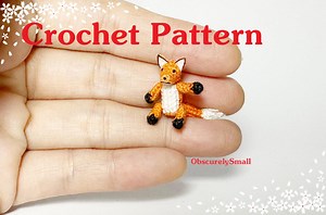 Crochet Miniature Orange Fox Pattern, Amigurumi Doll (PDF Pattern) - Etsy