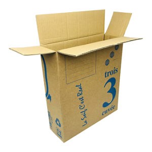 [Hot Item] Custom Logo Printed Corrugated Suit Box Suit Packing Packaging Carton Box