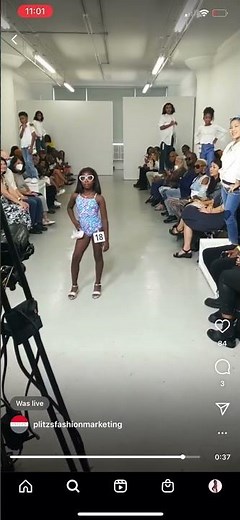 Child runway walk NYC Fashion week (Swimsuit)