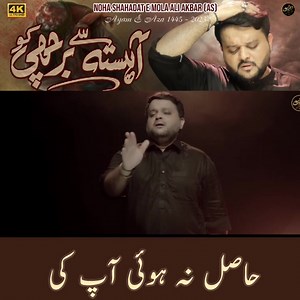 Ahista Se Barchi Ko 😭😭😭 آہستہ سے برچھی کو 😢😢😢 Full Noha Available On YouTube ⬇️⬇️⬇️ #reelsvideo #nohay2023 #reelsinsta #trendingreels #nohaaliakber #reelsviral #reelsinstagram #karbalawrites #karbala_lovers #reelsindia | Syed Wajhi Hassan Zaidi
