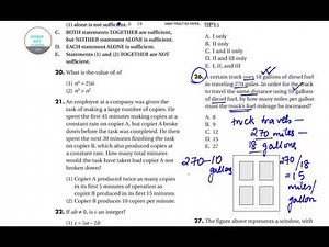 GMAT QUANTITATIVE APTITUDE PRACTICE PAPER 1 SELECTED QUESTIONS YEAR SOLVE,COMPLETE SOLUTION,ONLINE