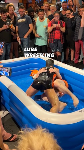 Pup Chaos 🧡🐾 (prev. @PupChaosXL) | @mr.s.leather + @pedalpups + @xlube = LUBE WRESTLING 🤼 Reflecting back to when @mr.s.leather hosted our famous LUBE WRESTLING... | Instagram