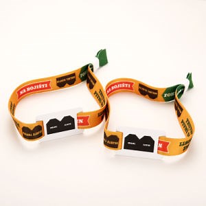 [Hot Item] Customized Events Festivals Access Control NFC Bracelet RFID Fabric Wristbands Disposable Environment Friendly Wristband Woven Wristband