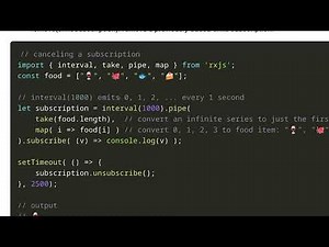 An overview of the RXJS library