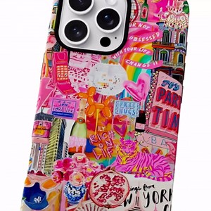 Generic Case Compatible with iPhone 14 Pro Max,Scratch Resistant Hybrid 2-Layer Hard Shell Phone Case,Fruit Green Lemon Strawberry Collage