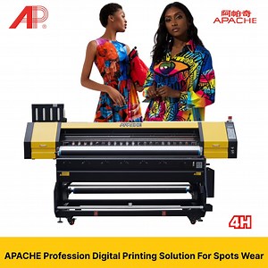 [Hot Item] Apache 4 Head Digital Textile Printing Machine Wide Format Cloth Direct Textile Printer